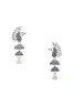 Lootkabazaar Oxidised Silver Peacock Jhumka Earrings For Womens (JEOJ81802)